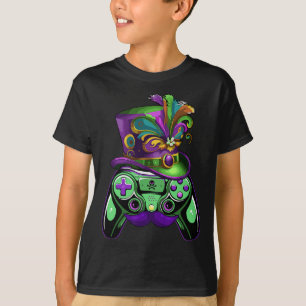 Camiseta Controlador de juegos Mardi Gras Gamers Niños Chic