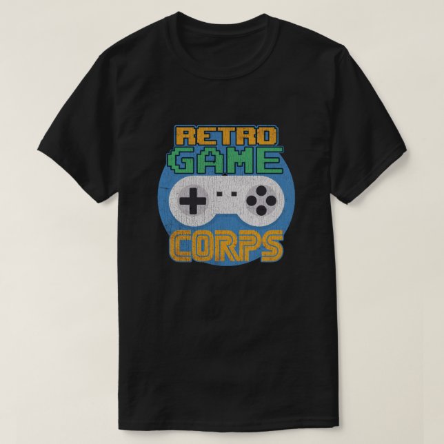 Camiseta Controlador de juegos retro con problemas de vinta (Diseño del anverso)