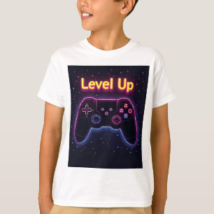 Camiseta Controlador de jugador de neón de nivel superior -