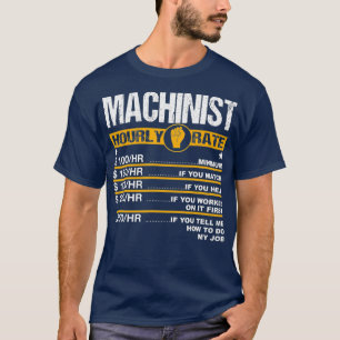 Camiseta Controlador de motor por hora de máquina divertid