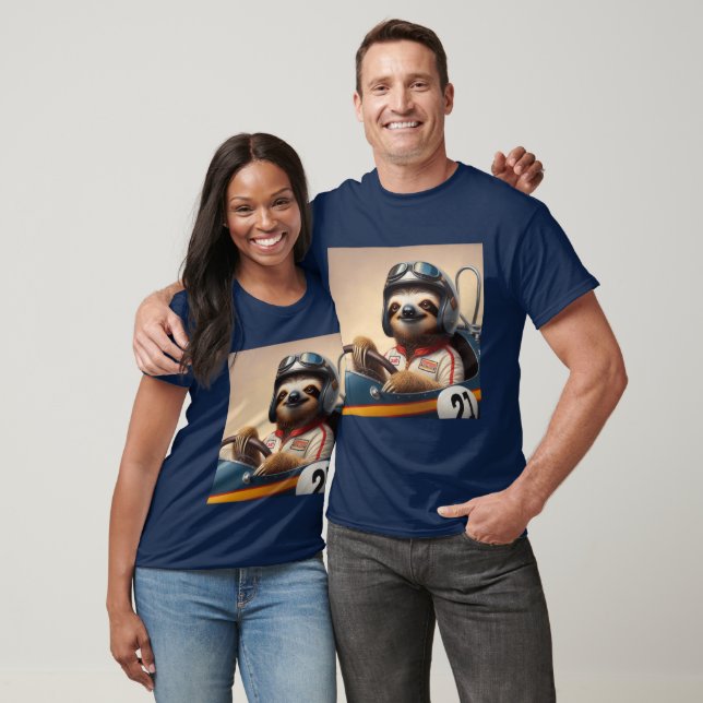 Camiseta Controlador de racecar Sloth (Unisexo)