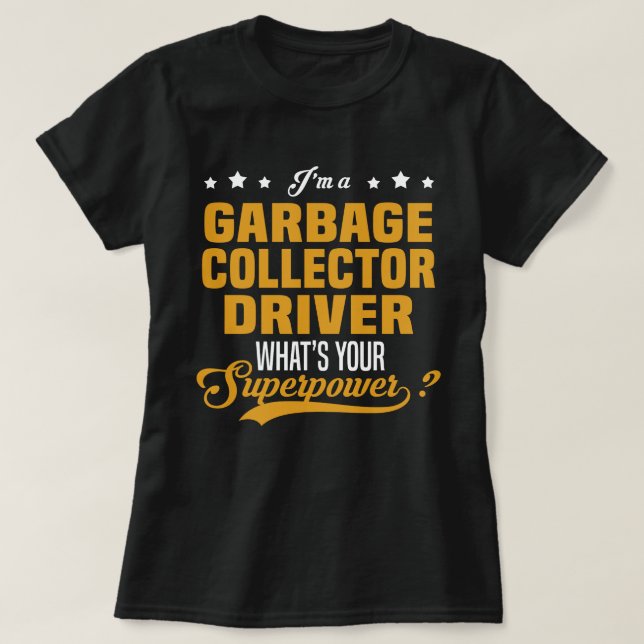 Camiseta Controlador de recolector de elementos no utilizad (Diseño del anverso)