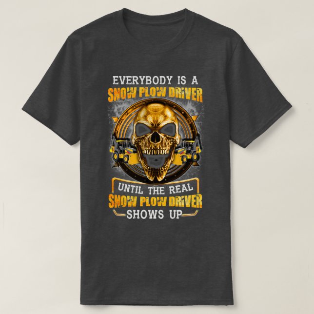 Camiseta Controlador de reproducción de nieve real (Diseño del anverso)