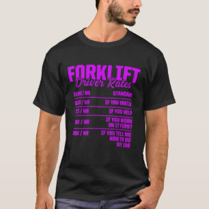 Camiseta Controlador de tarifas del operador de elevación d