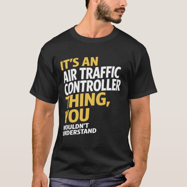 Camiseta Controlador de tráfico aéreo (Anverso)