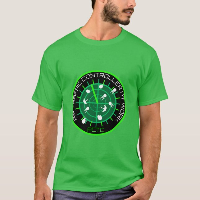 Camiseta Controlador de tráfico aéreo (Anverso)