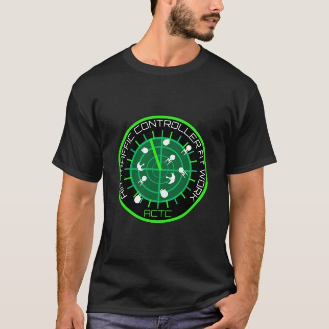 Camiseta Controlador de tráfico aéreo (Anverso)