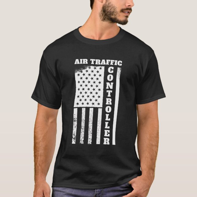 Camiseta Controlador de tráfico aéreo (Anverso)