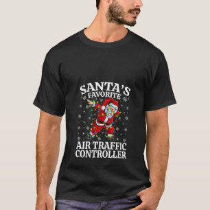 Camiseta Controlador de tráfico aéreo favorito de Santa Cla