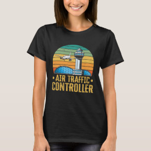 Camiseta Controlador de tráfico aéreo retro