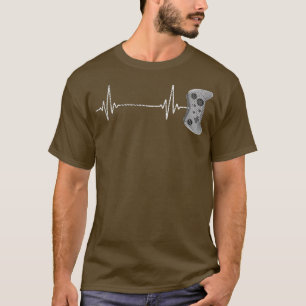 Camiseta Controlador de videojuego Gamer Heartbeat PS