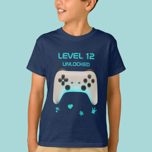 Camiseta Controlador de videojuegos azul y blanco en azul o