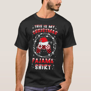 Camiseta Controlador de videojuegos de Gamer Santa Hat Navi