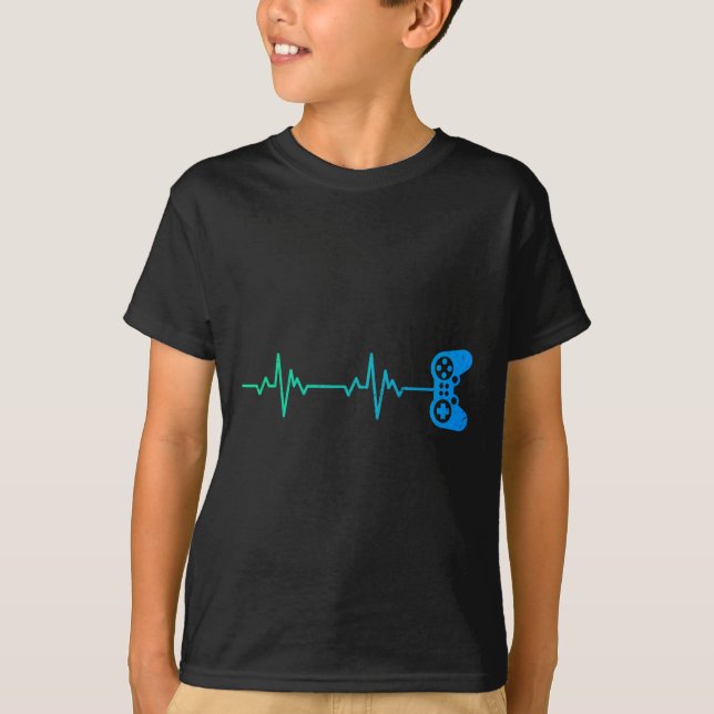 Camiseta Controlador De Videojuegos De Guay Heartbeat Para  (Anverso)