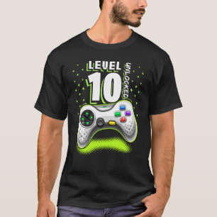 Camiseta Controlador de videojuegos de nivel 10 Jugador de 
