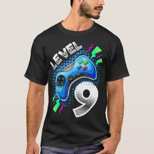 Camiseta Controlador de videojuegos de nivel 9 Jugador de c