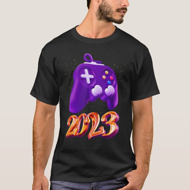 Camiseta Controlador de videojuegos desbloqueado de nivel d (Anverso)