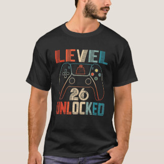 Camiseta Controlador de videojuegos desbloqueado nivel 26 c
