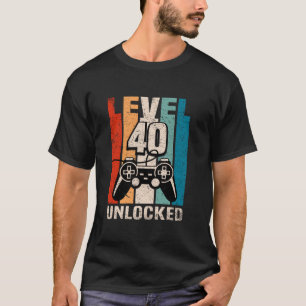 Camiseta Controlador de videojuegos divertidos de nivel 40
