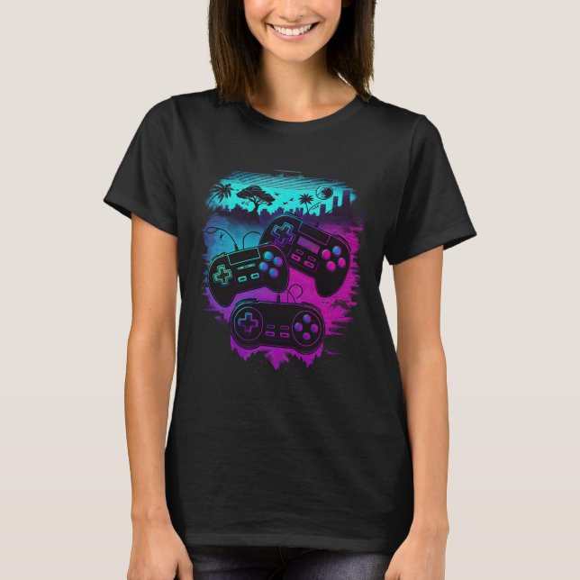 Camiseta Controlador de videojuegos Gamer 15 (Anverso)