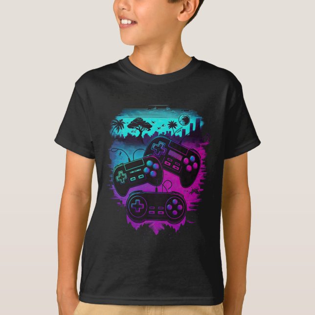 Camiseta Controlador de videojuegos Gamer 15 (Anverso)