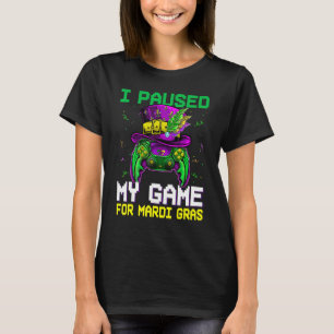 Camiseta Controlador de videojuegos Gamer Mardi Gras Carniv