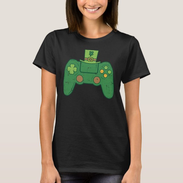 Camiseta Controlador de videojuegos Jugadores irlandeses St (Anverso)