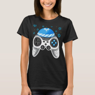 Camiseta Controlador de videojuegos Kippah Passover Pesach