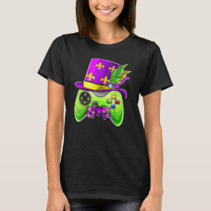 Camiseta Controlador de videojuegos Mardi Gras Gamer E Spor