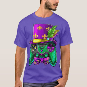 Camiseta Controlador de videojuegos Mardi Gras Jester Gorra