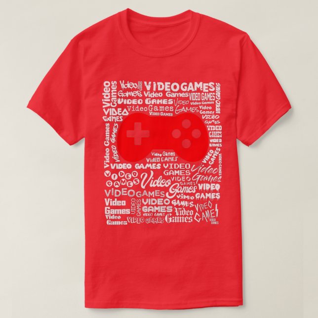Camiseta Controlador de videojuegos Mensajes Word Cloud Gua (Diseño del anverso)