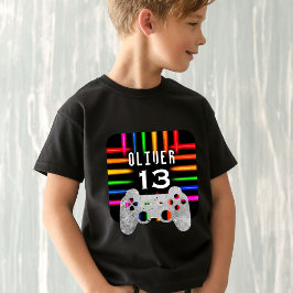 Camiseta Controlador de videojuegos Neon Birthday Guest of 