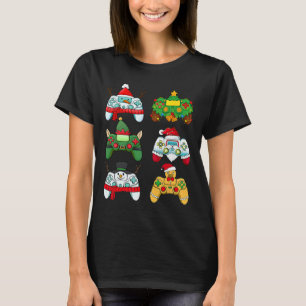 Camiseta Controlador de videojuegos Santa Hat Gamer Boys Xm
