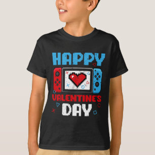 Camiseta Controlador Día de San Valentín Videojuego Corazón