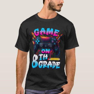 Camiseta Controlador Juego Encendido Primer Día De Escuela 