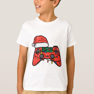 Camiseta Controlador para Gamer de Navidad Chicos Jóvenes N