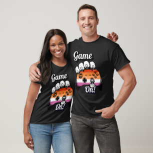 Camiseta Controlador Pata de Tigre Lesbiana Orgull
