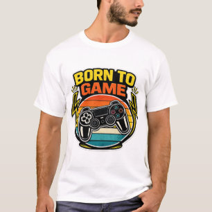 Camiseta Controlador Retro Nacido para Jugar