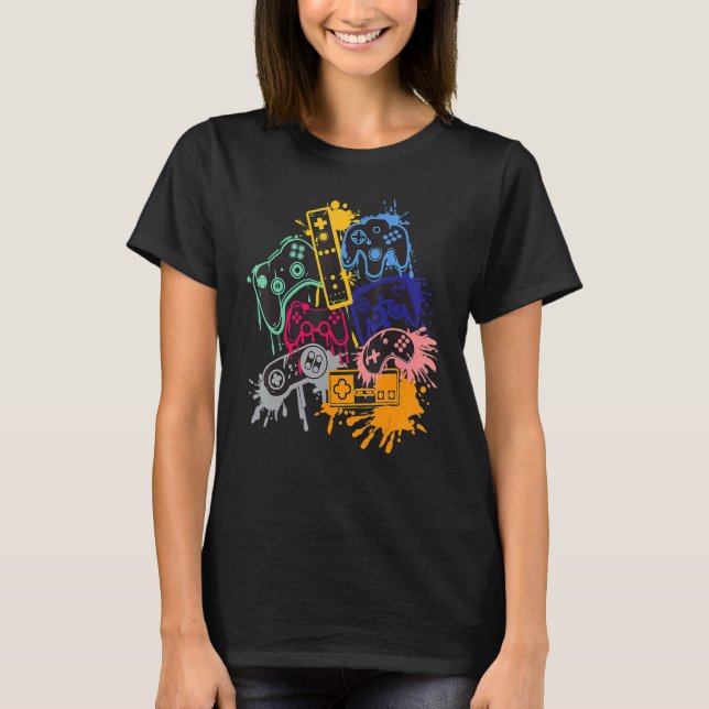 Camiseta Controlar todas las cosas Video Game Controller (Anverso)