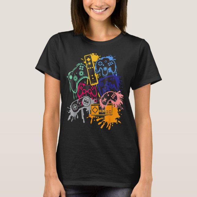 Camiseta Controlar todas las cosas Video Game Controller 2 (Anverso)