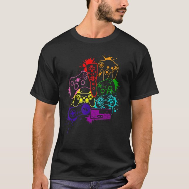Camiseta Controlar todas las cosas Video Game Controller Me (Anverso)