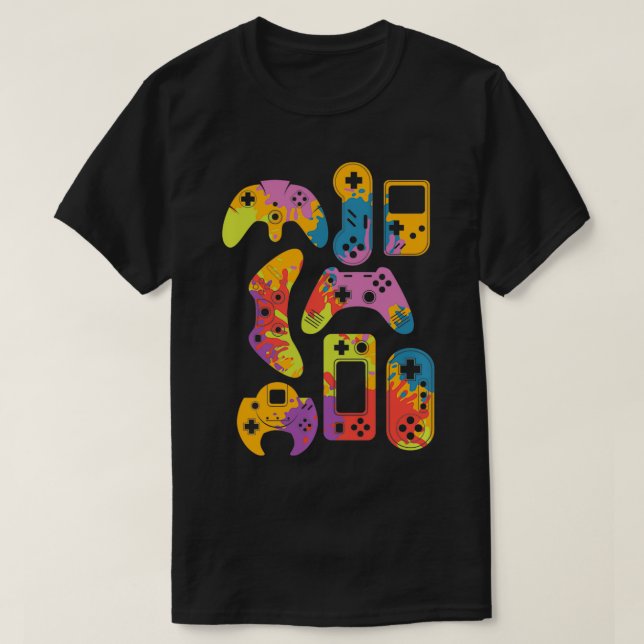 Camiseta Controlar todas las cosas Video Game Controller Pu (Diseño del anverso)
