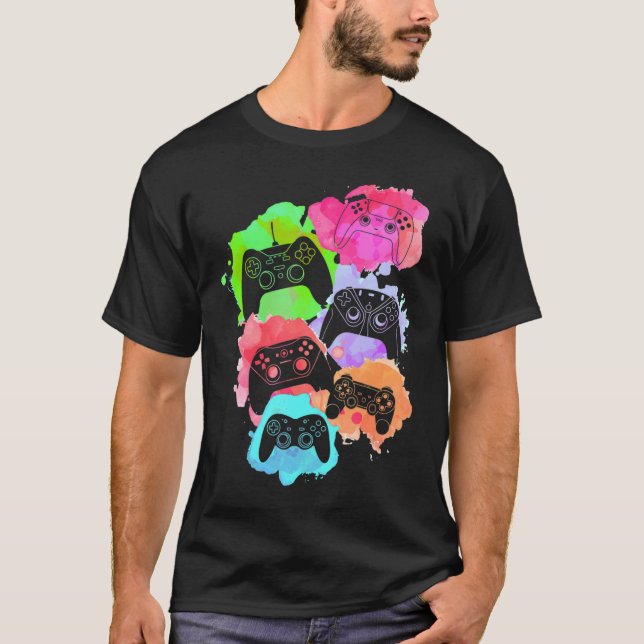 Camiseta Controlar todos los juegos de video juego de jugad (Anverso)