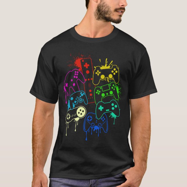 Camiseta Controlar todos los objetos Video Game Controller  (Anverso)