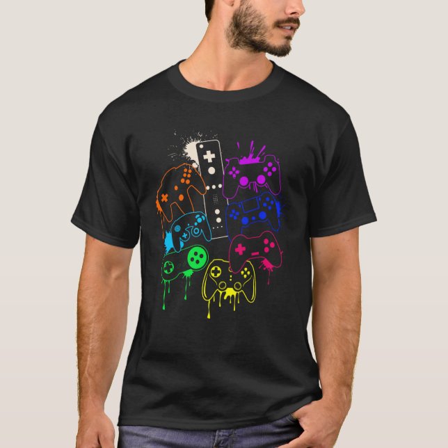 Camiseta Controlar todos los objetos Video Game Controller  (Anverso)