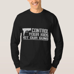 Camiseta Controle a sus niños, no nuestros armas