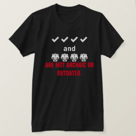 Camiseta Controles y equilibrios apoyan la Constitución