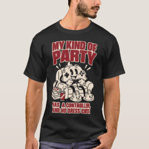 Camiseta Controller Party No Dress Code Funny Gaming Tee