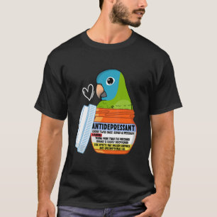 Camiseta Conure curte antidepresivo loro I azul coronado