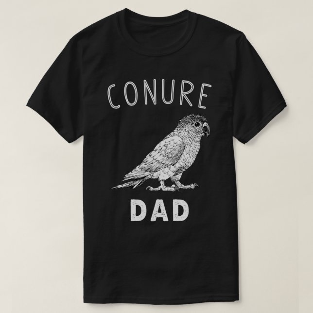 Camiseta Conure Dad Green Cheek Conure Parrot Bird Papa (Diseño del anverso)